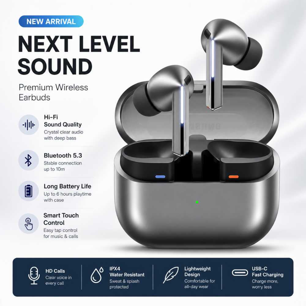 Galaxy Buds 3 Pro Wireless Earbuds – Black