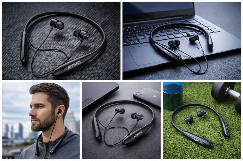 Modern K8 Bluetooth 5.2 Wireless Neckband Earphones